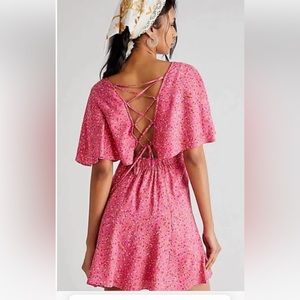 FREE PEOPLE Florence back detailed mini dress
